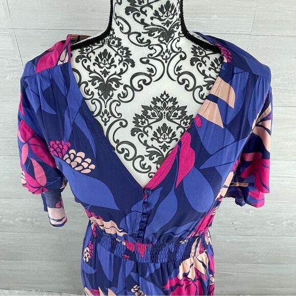 Anthropologie Abel The Label Santa Cruz Floral Flutter Dress - Picture 2 of 8